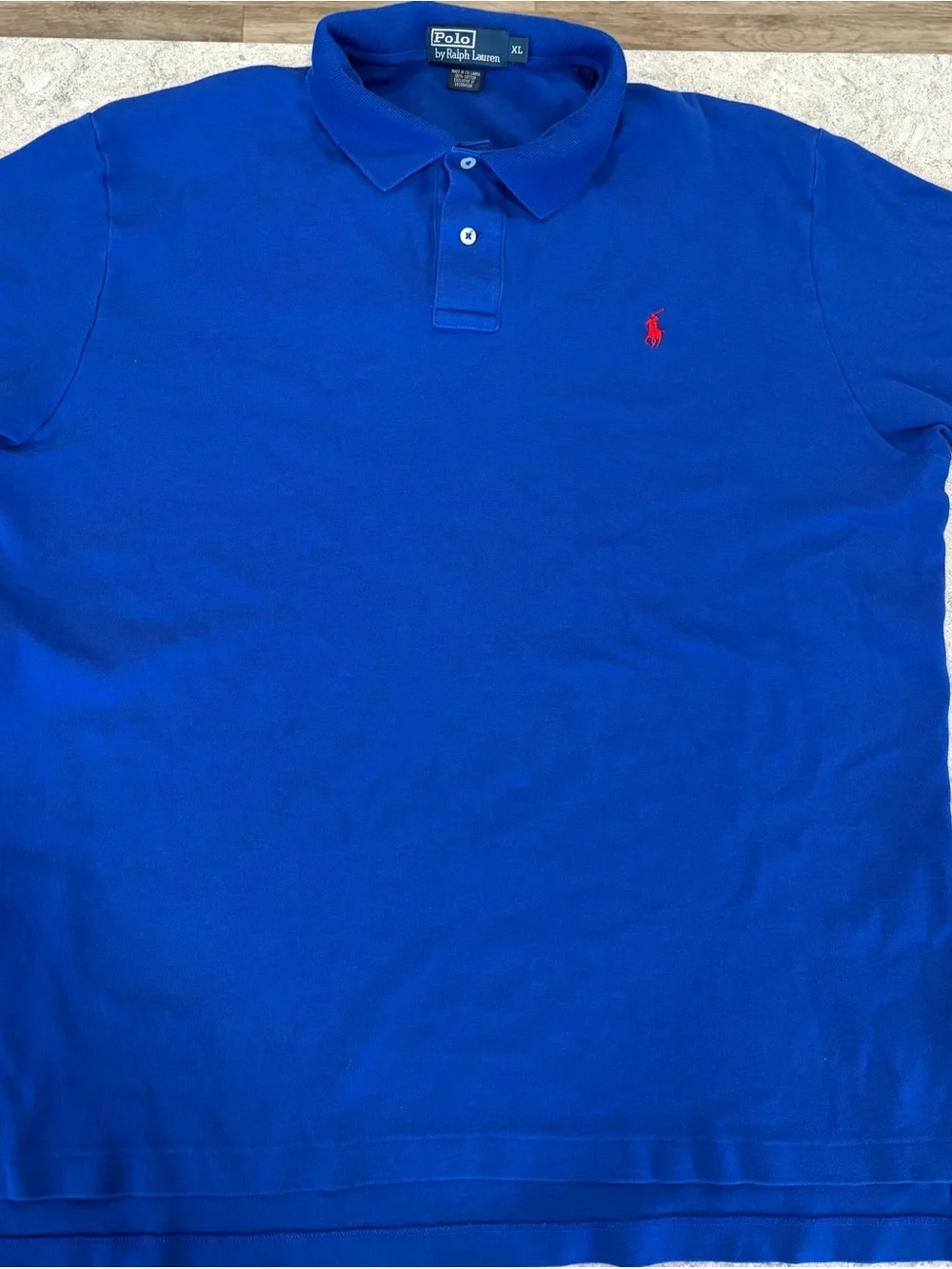 Polo by Ralph Lauren Blue Polo with Red Pony Logo-XL